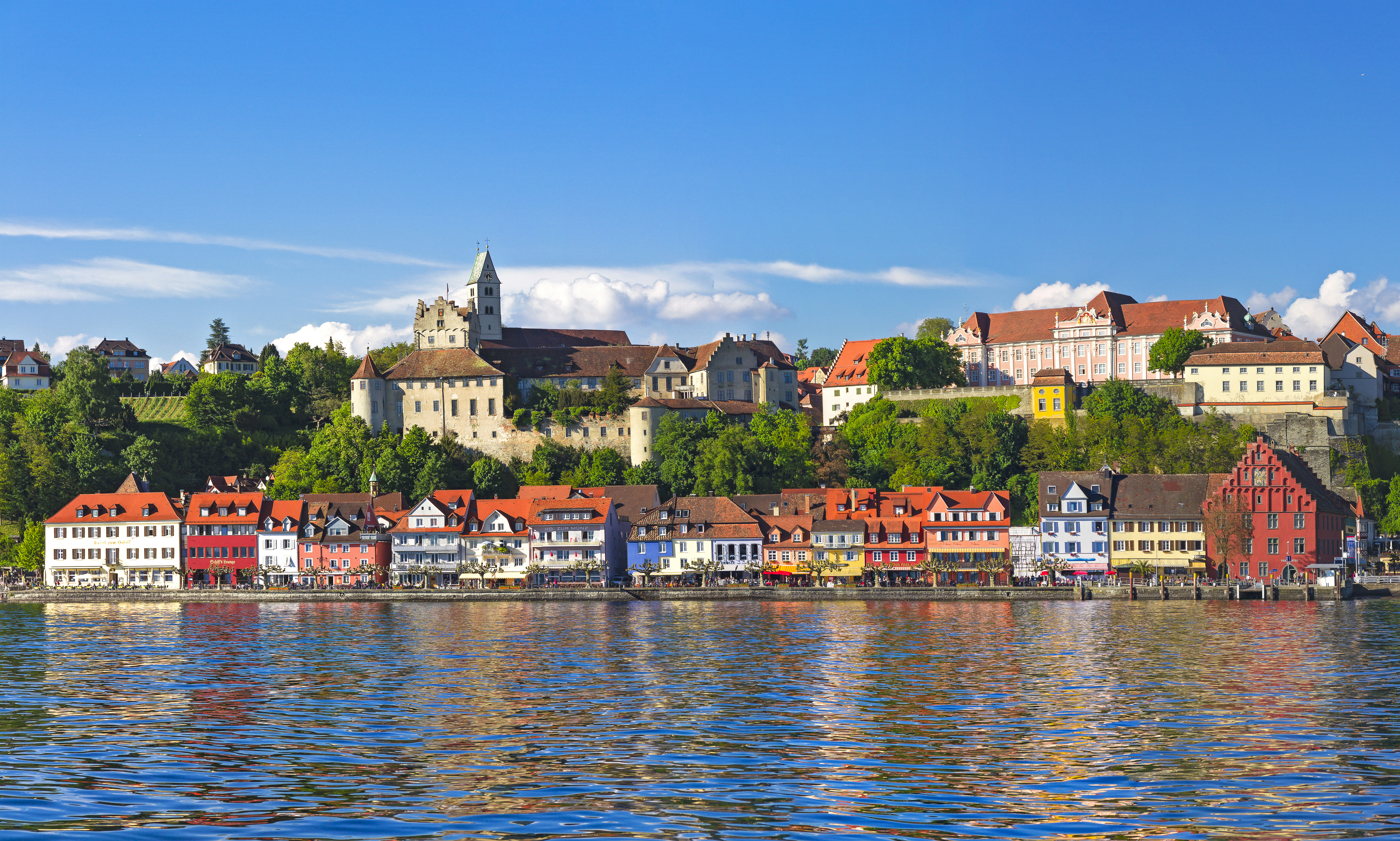Meersburg and its vineyards on the shore of Lake Constance