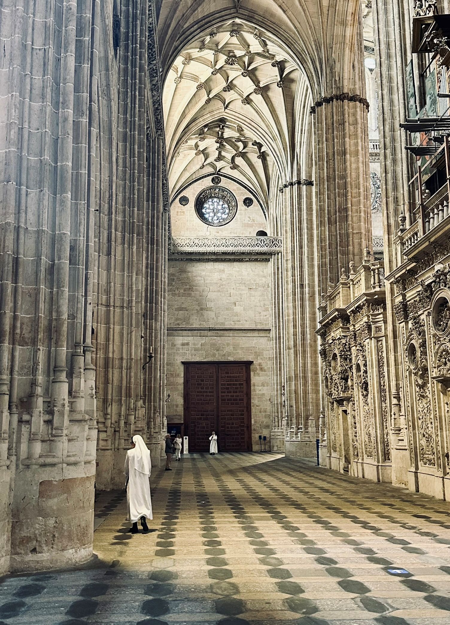 The soaring Gothic nave of Salamanca's New Cathedral